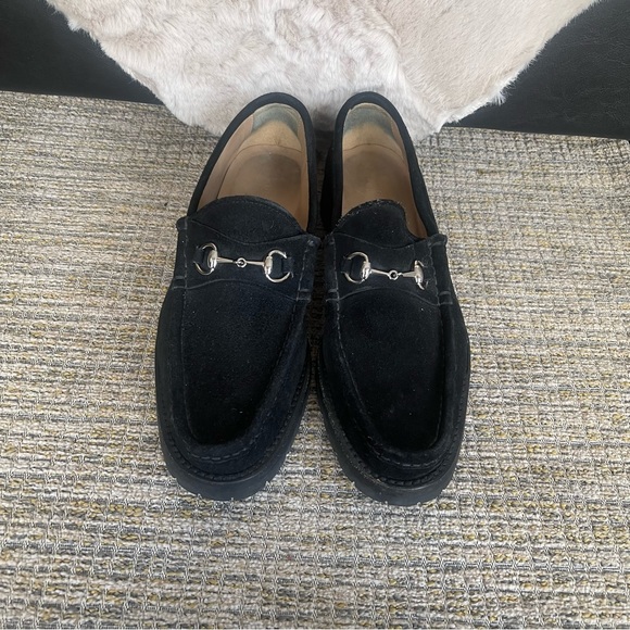 Gucci Suede Horsebit Loafers - Picture 8 of 16